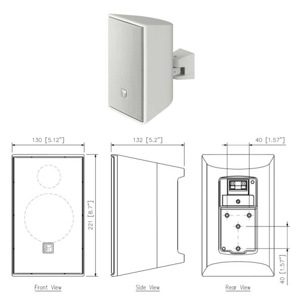 Loa treo tường TOA F‑03WT Loa treo tường TOA F‑03WT